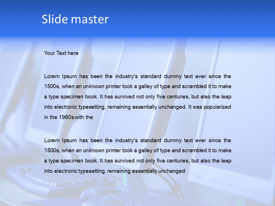 Row Photo Work PowerPoint Template