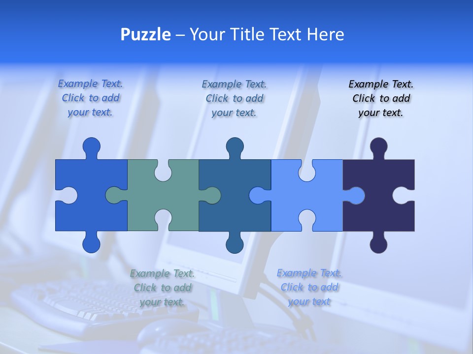 Row Photo Work PowerPoint Template