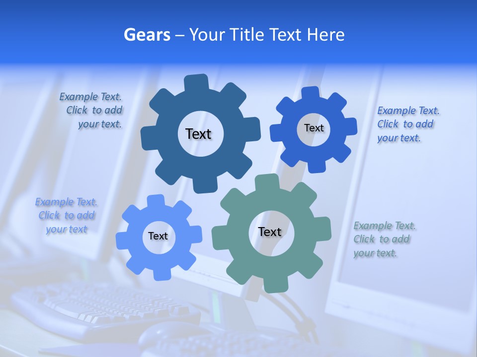 Row Photo Work PowerPoint Template