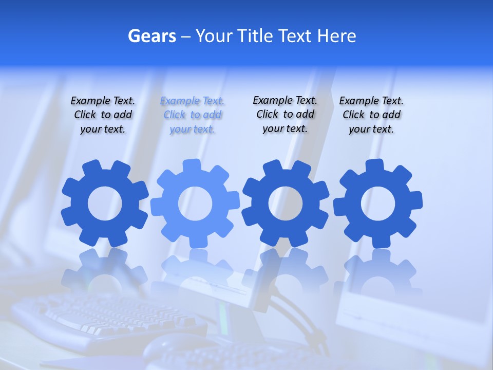 Row Photo Work PowerPoint Template