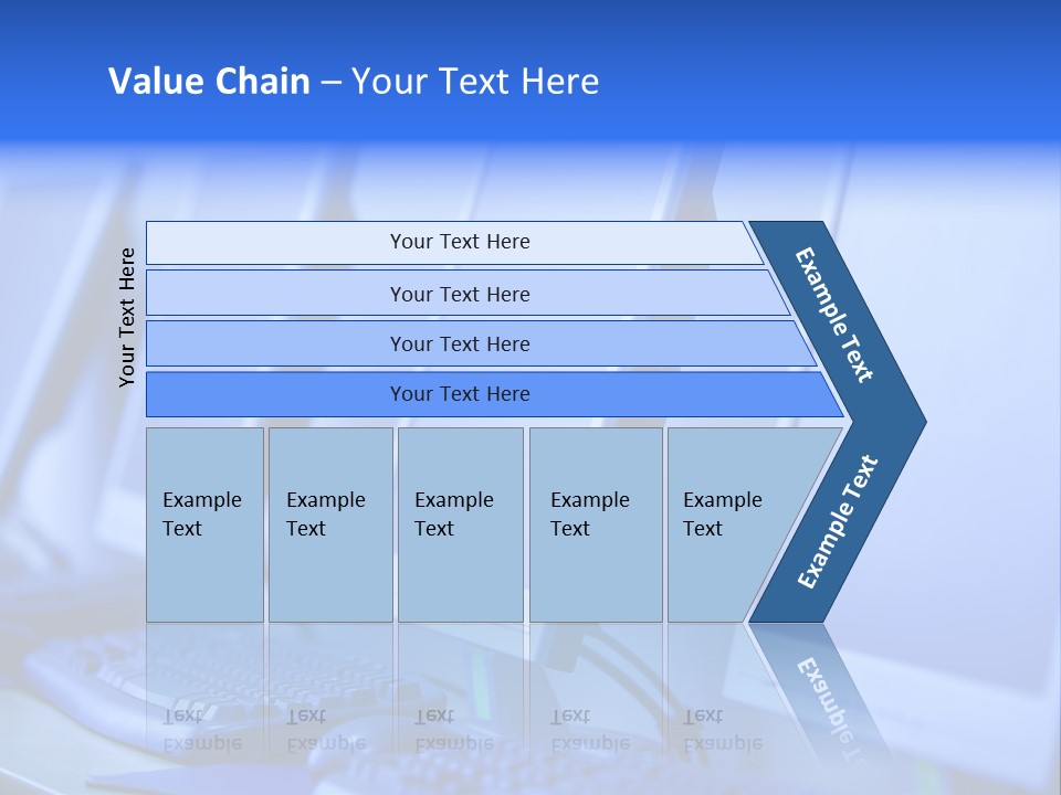 Row Photo Work PowerPoint Template