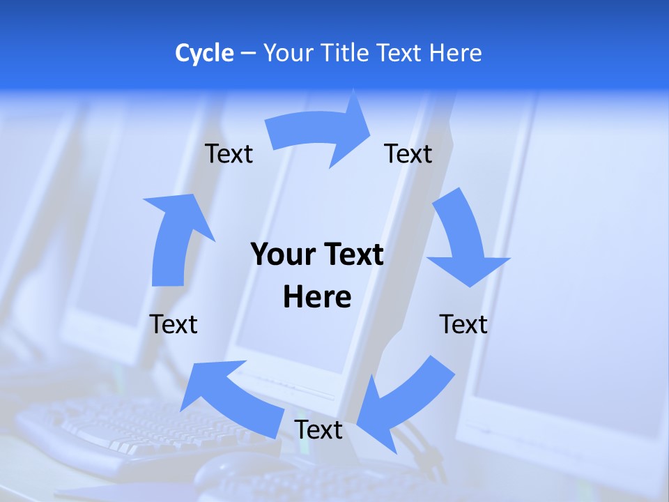 Row Photo Work PowerPoint Template