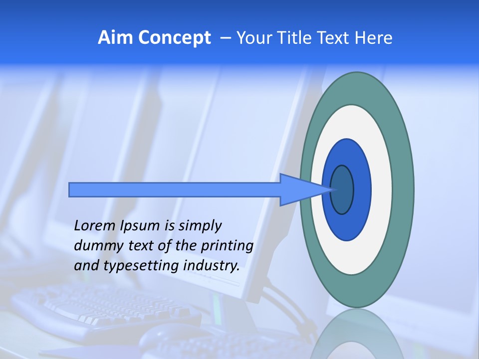 Row Photo Work PowerPoint Template