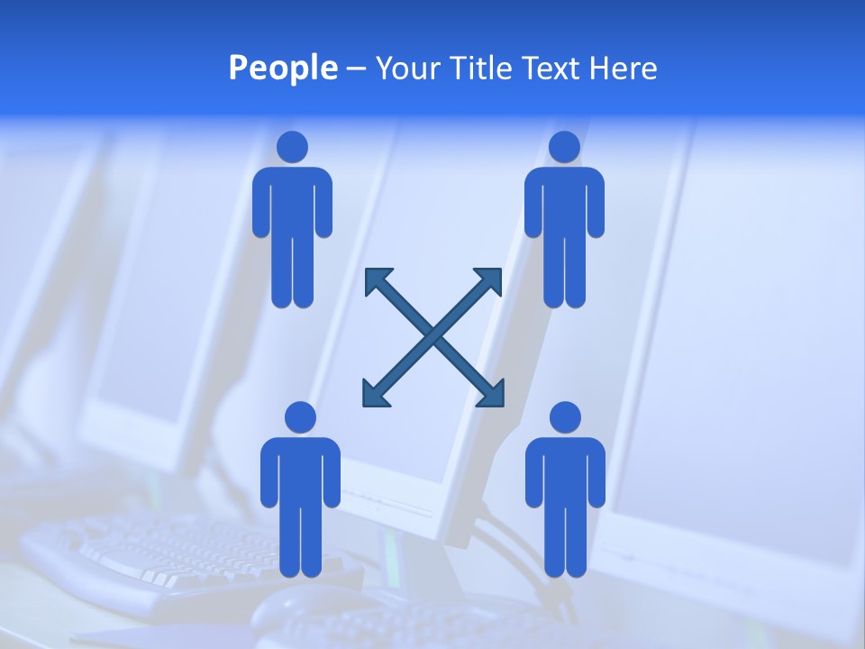 Row Photo Work PowerPoint Template