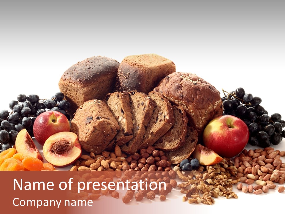 Eating Whole Wheat PowerPoint Template