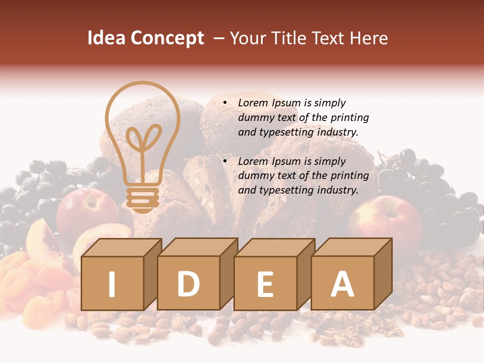 Eating Whole Wheat PowerPoint Template