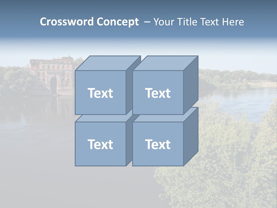 Stylish King Blue PowerPoint Template