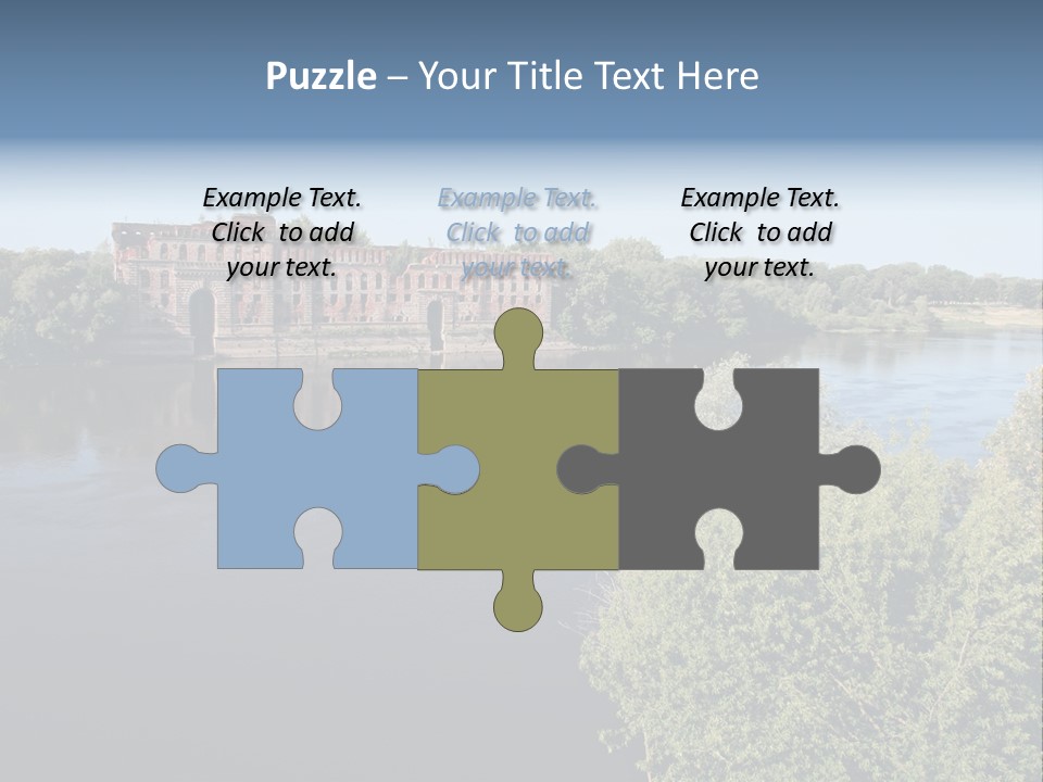 Stylish King Blue PowerPoint Template