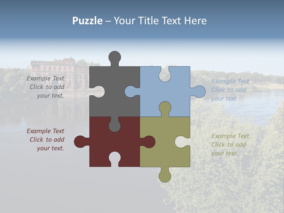 Stylish King Blue PowerPoint Template