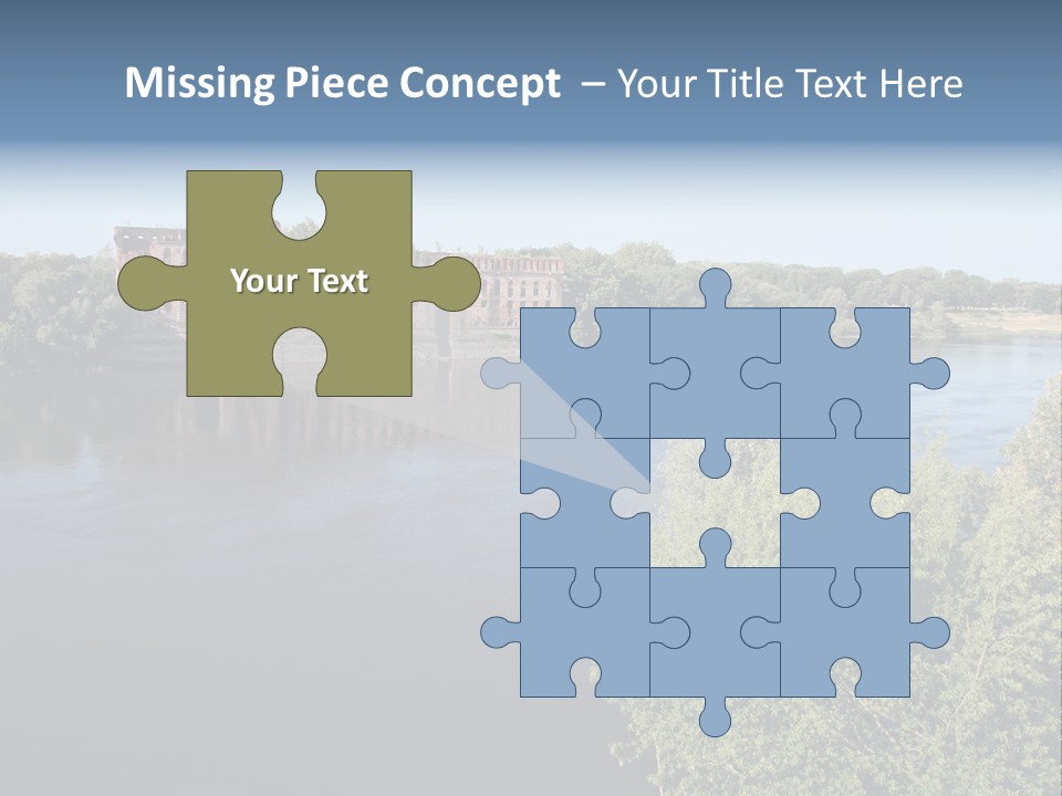 Stylish King Blue PowerPoint Template