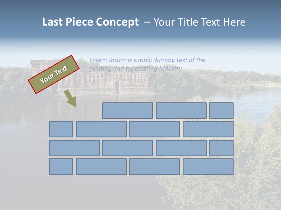 Stylish King Blue PowerPoint Template