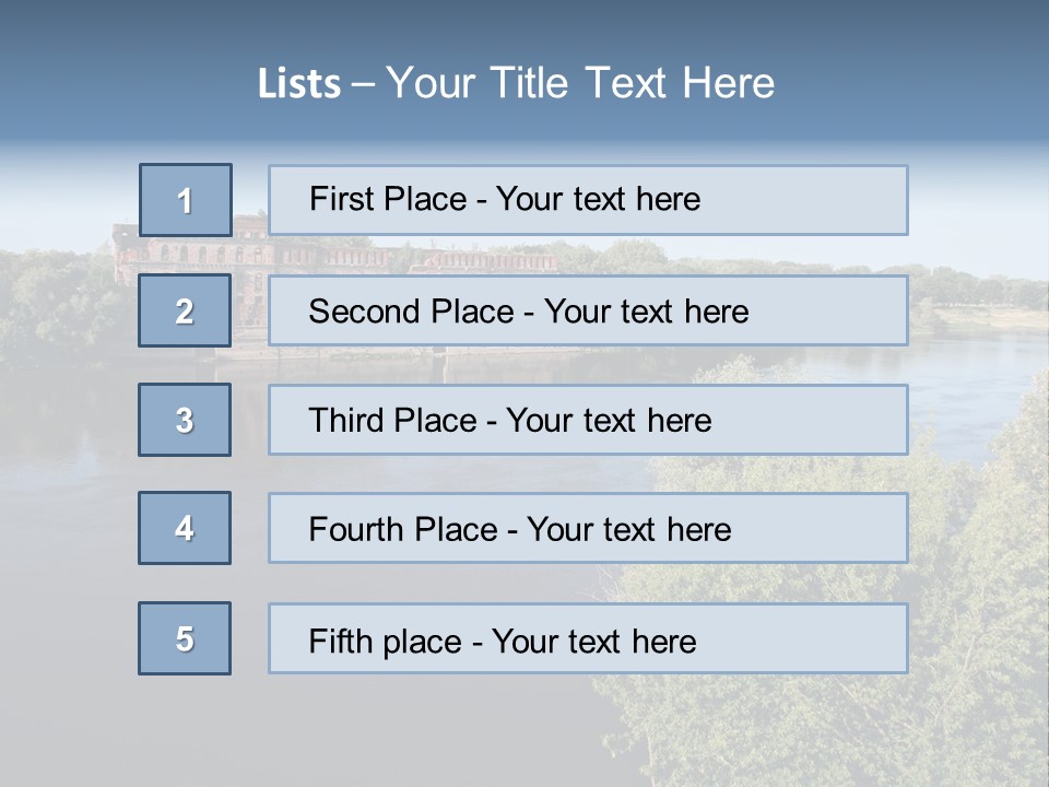Stylish King Blue PowerPoint Template