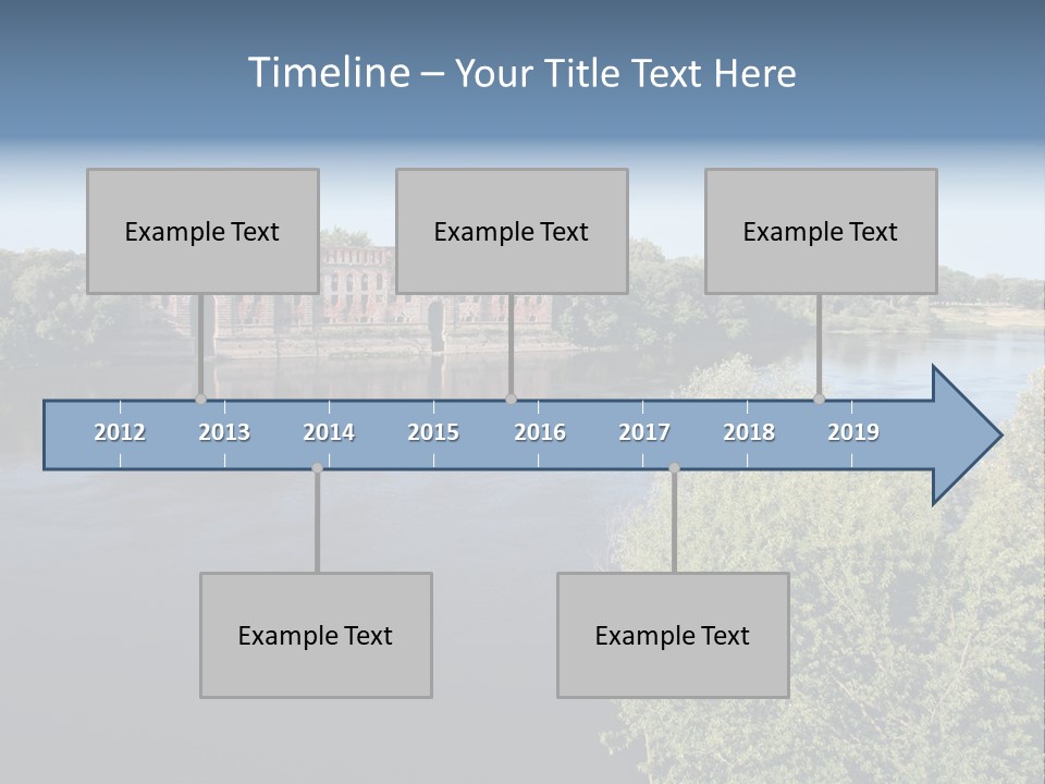 Stylish King Blue PowerPoint Template