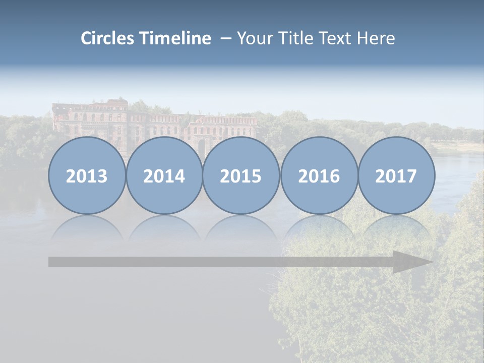 Stylish King Blue PowerPoint Template