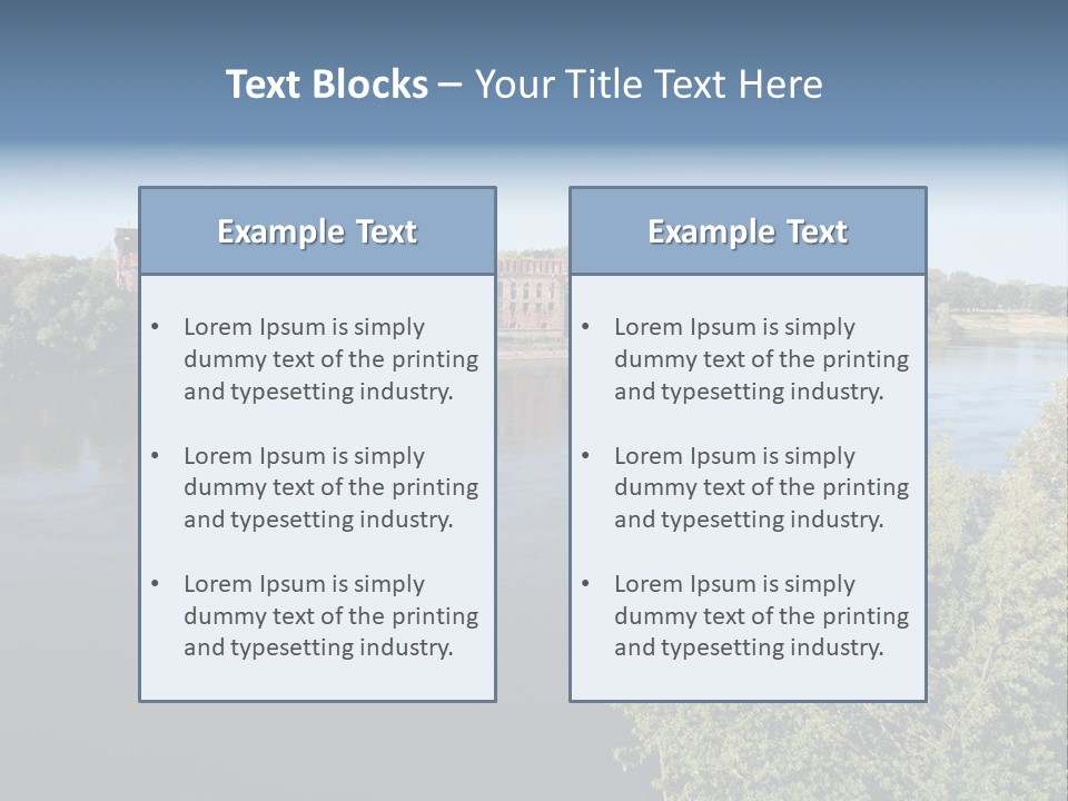 Stylish King Blue PowerPoint Template