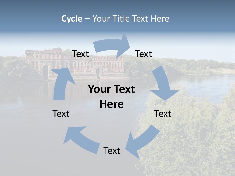 Stylish King Blue PowerPoint Template