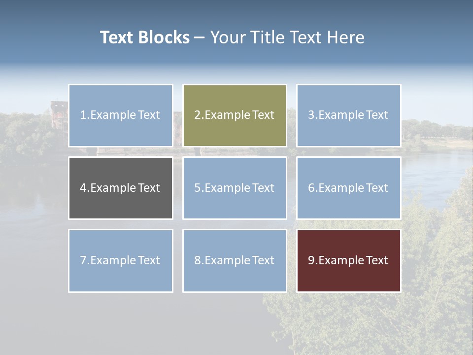 Stylish King Blue PowerPoint Template