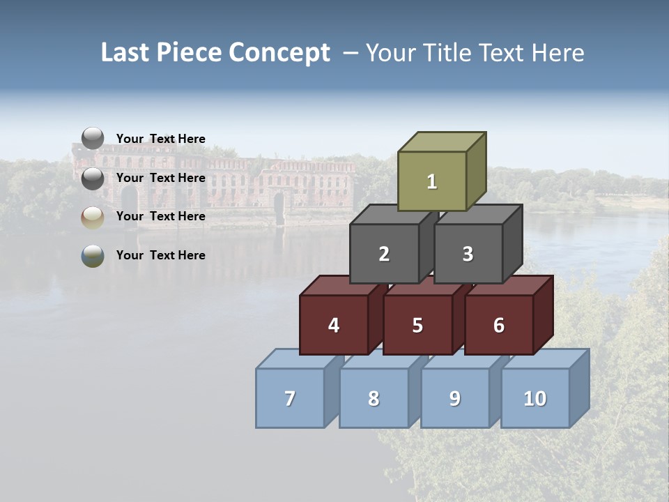 Stylish King Blue PowerPoint Template