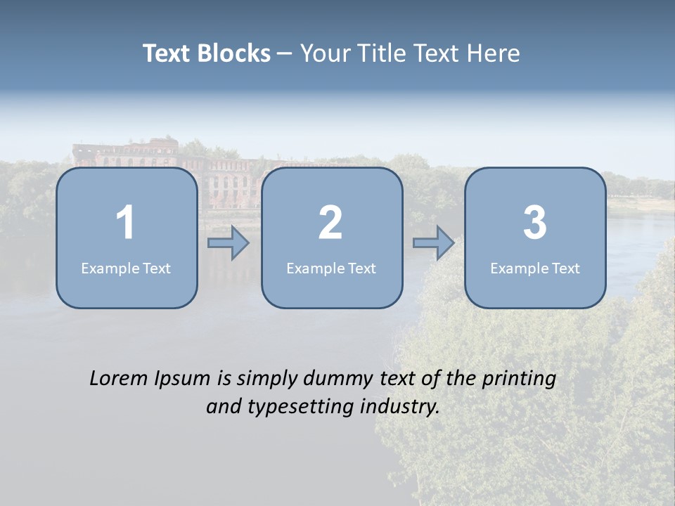 Stylish King Blue PowerPoint Template