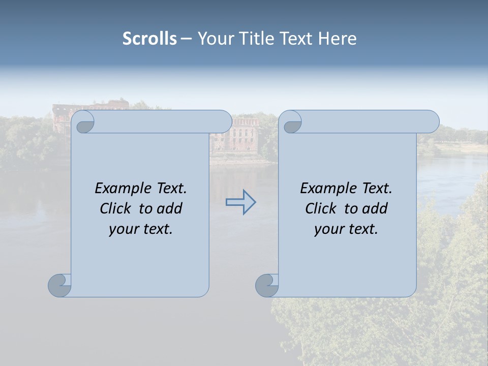 Stylish King Blue PowerPoint Template