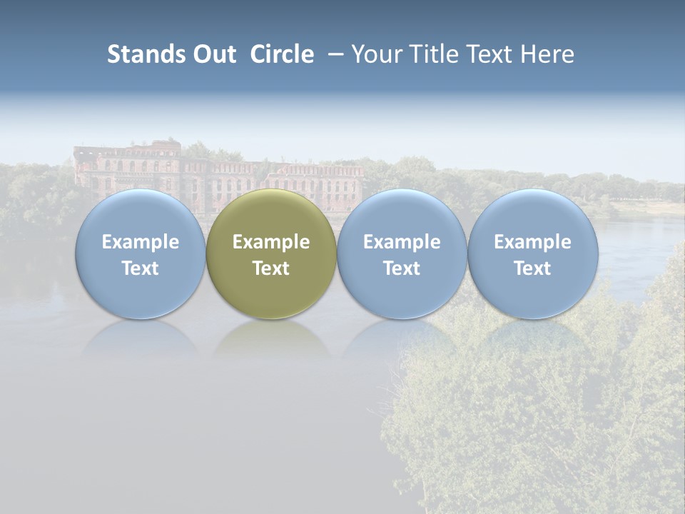 Stylish King Blue PowerPoint Template