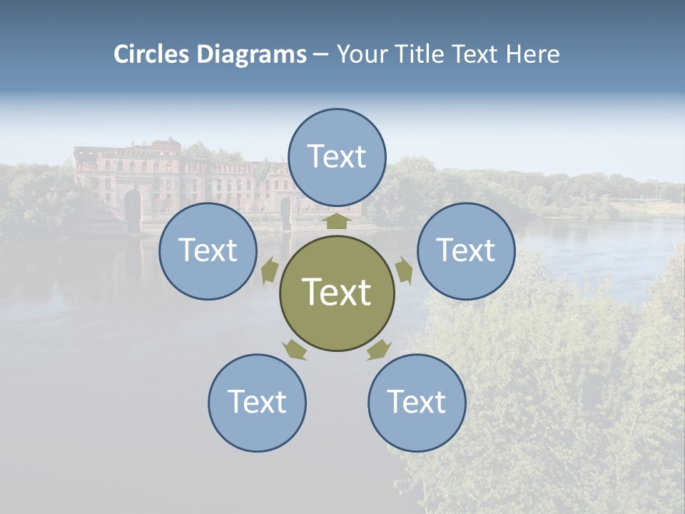 Stylish King Blue PowerPoint Template