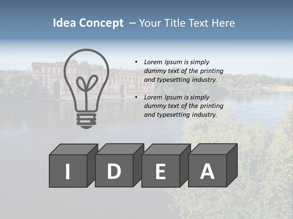 Stylish King Blue PowerPoint Template