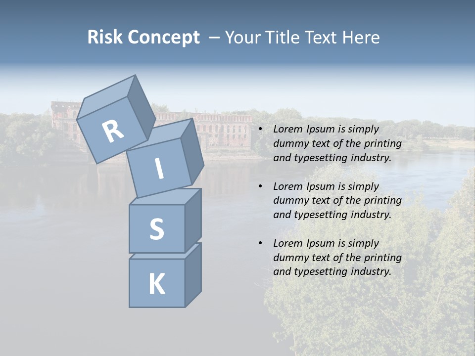 Stylish King Blue PowerPoint Template