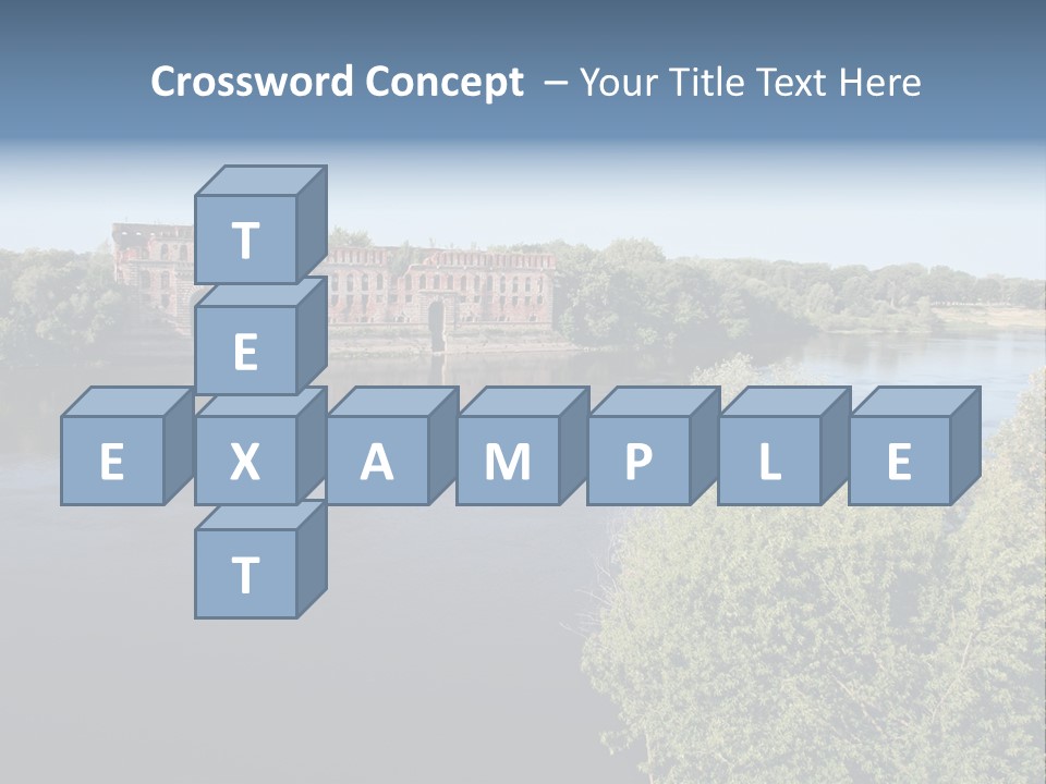 Stylish King Blue PowerPoint Template