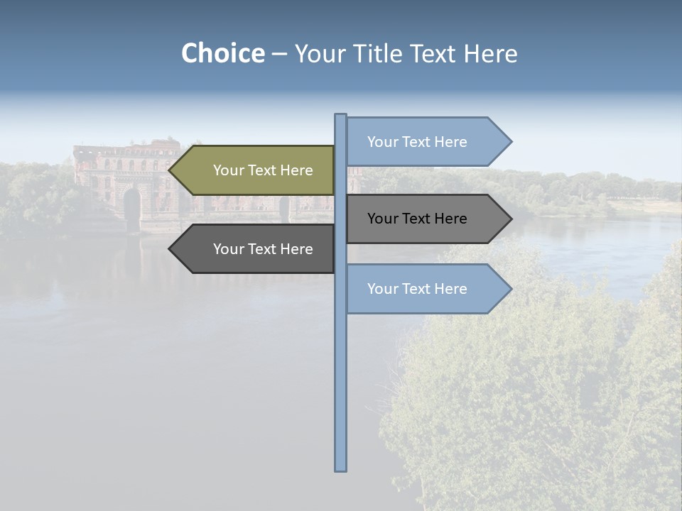 Stylish King Blue PowerPoint Template