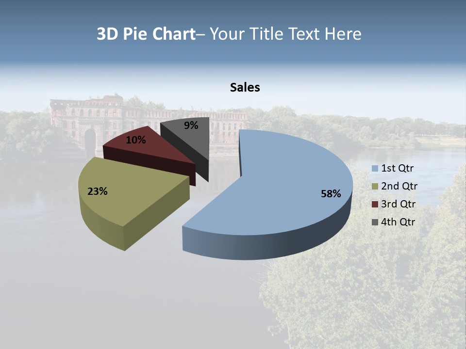 Stylish King Blue PowerPoint Template