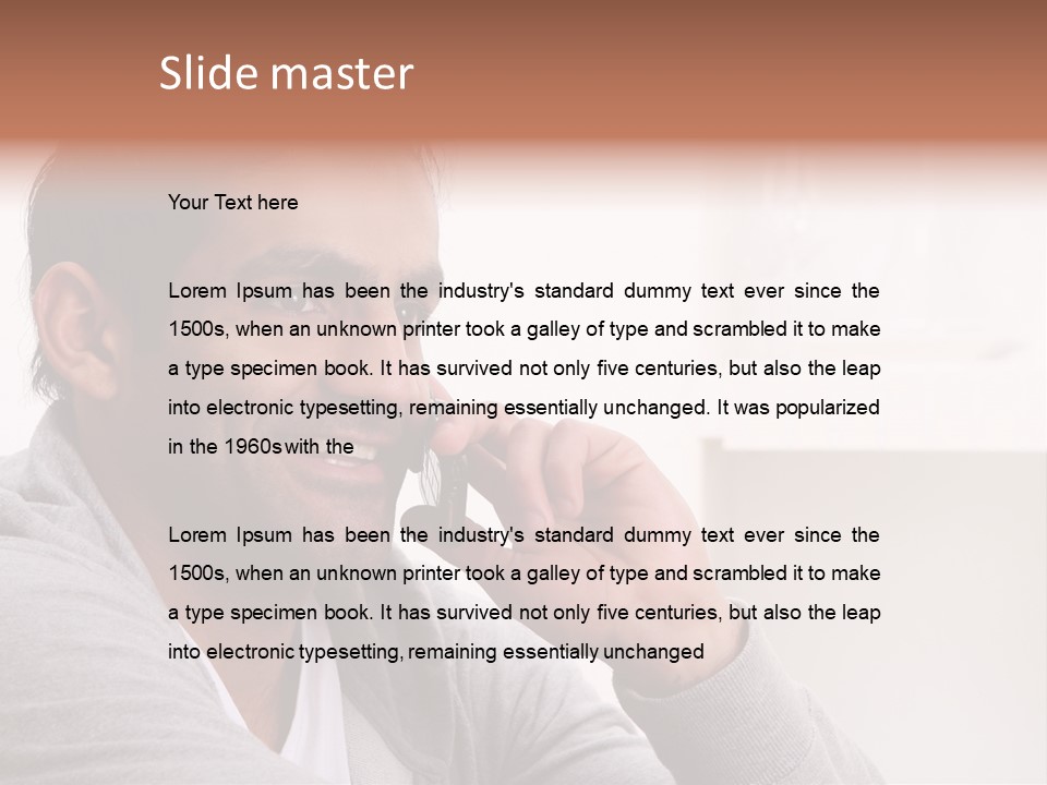 Half Interior Boss PowerPoint Template