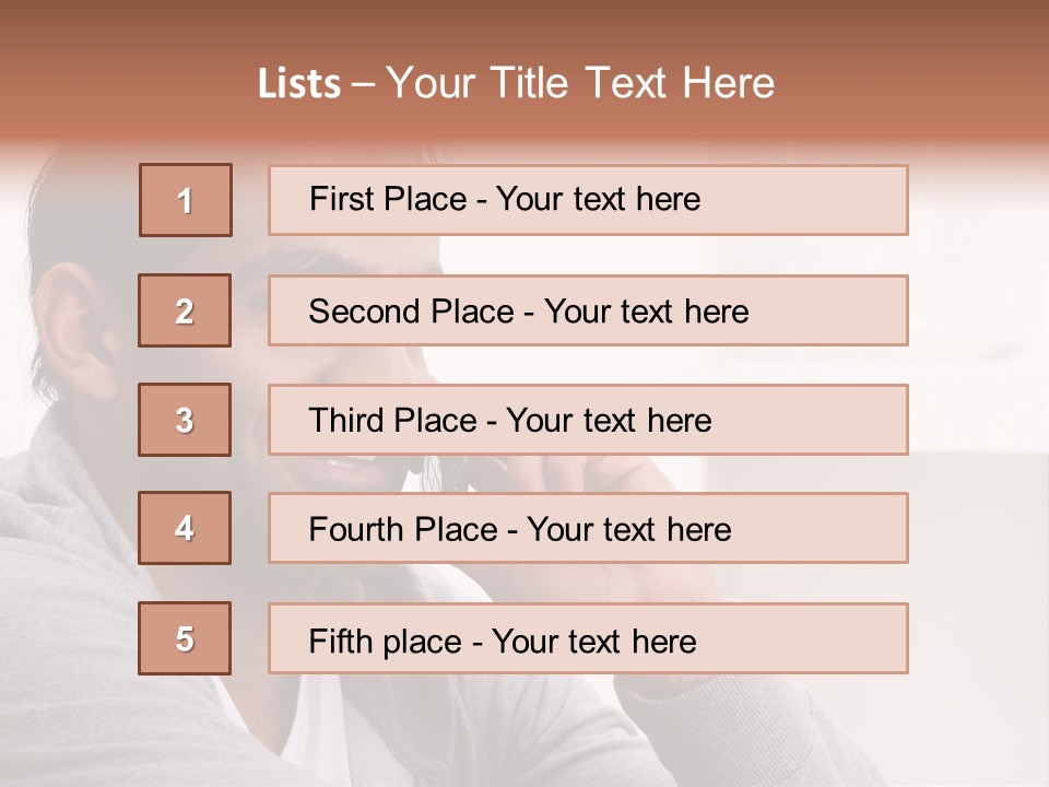 Half Interior Boss PowerPoint Template