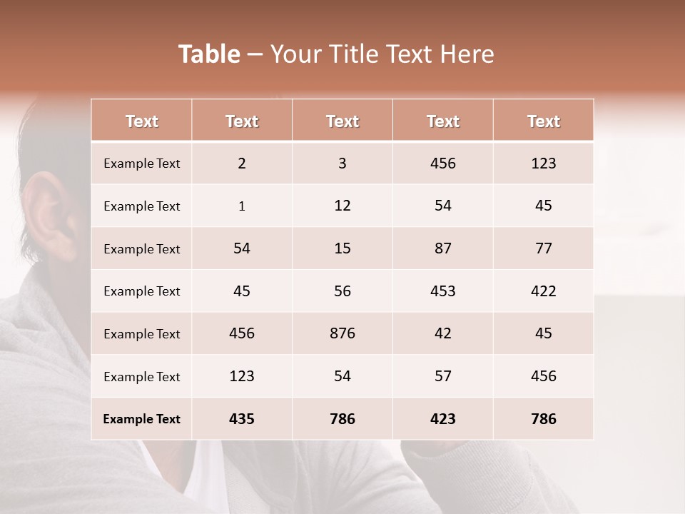 Half Interior Boss PowerPoint Template