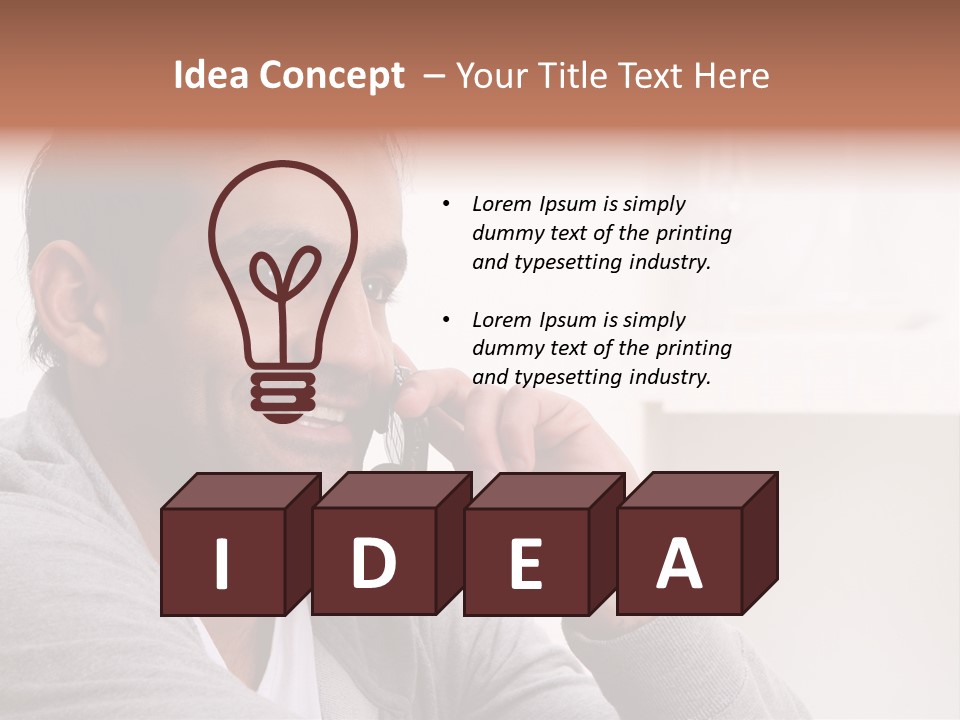 Half Interior Boss PowerPoint Template