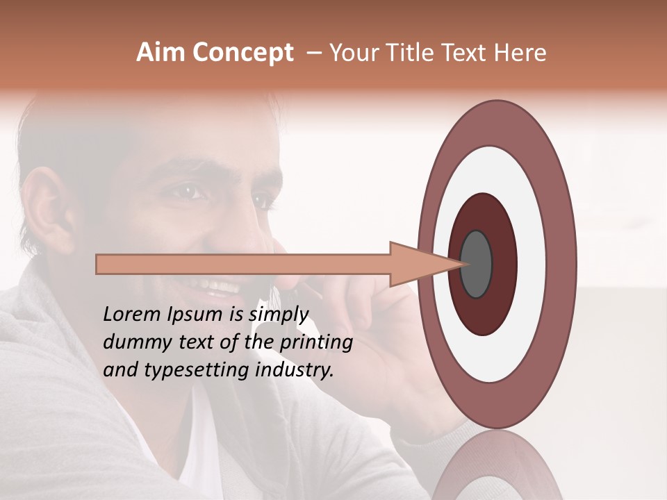 Half Interior Boss PowerPoint Template