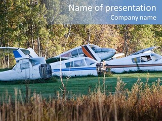 Parts Daytime Planes PowerPoint Template