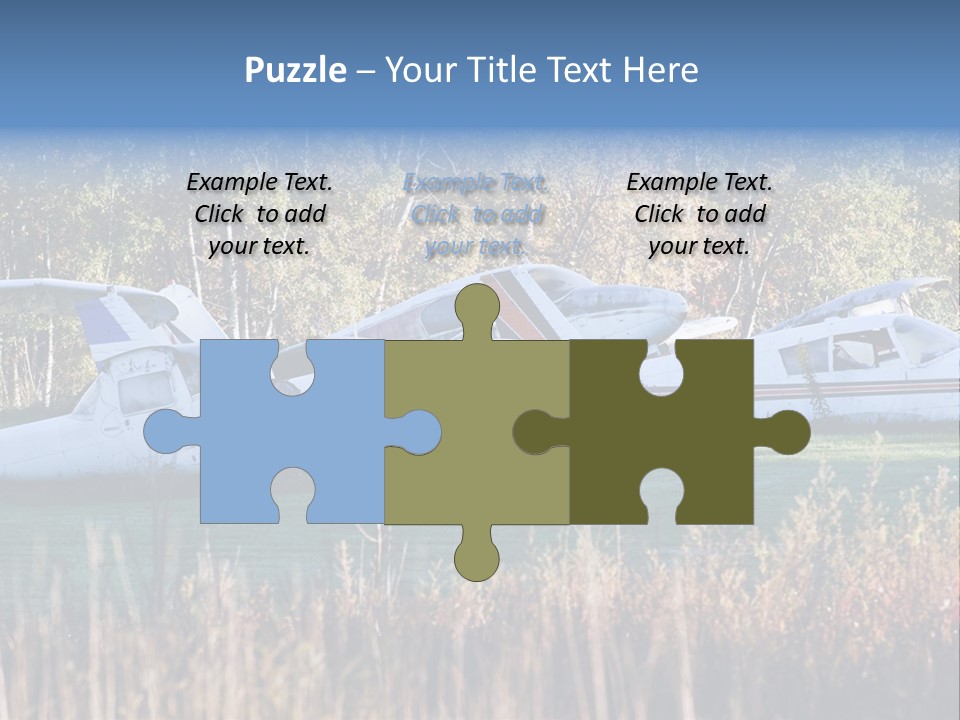 Parts Daytime Planes PowerPoint Template