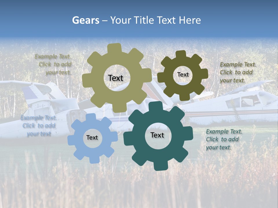 Parts Daytime Planes PowerPoint Template