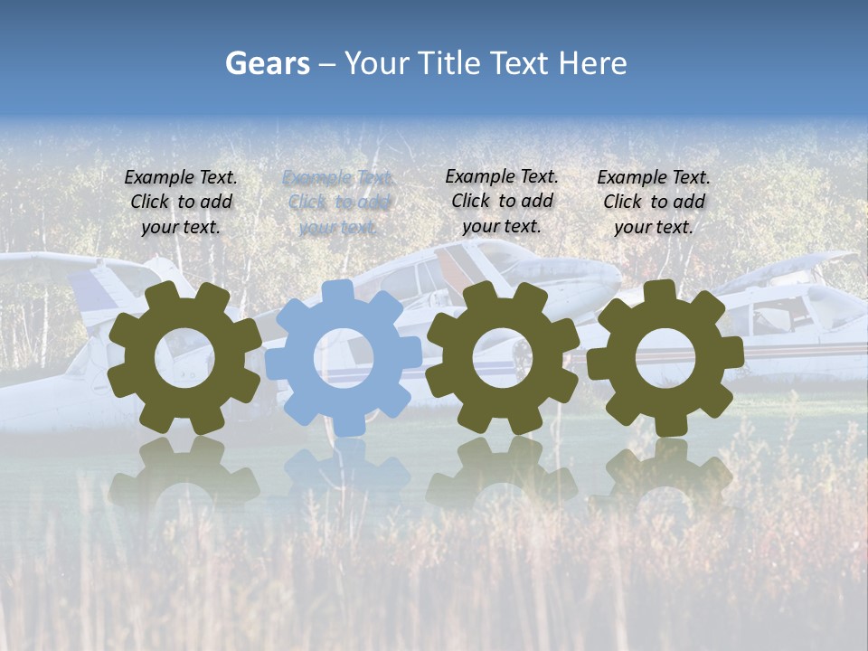 Parts Daytime Planes PowerPoint Template