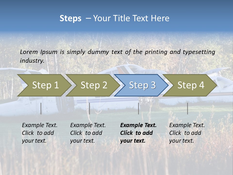 Parts Daytime Planes PowerPoint Template