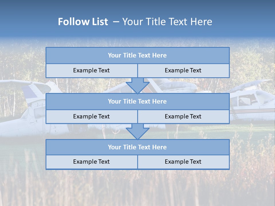 Parts Daytime Planes PowerPoint Template