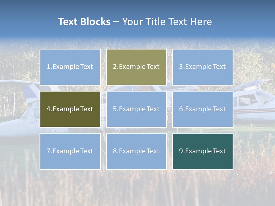 Parts Daytime Planes PowerPoint Template