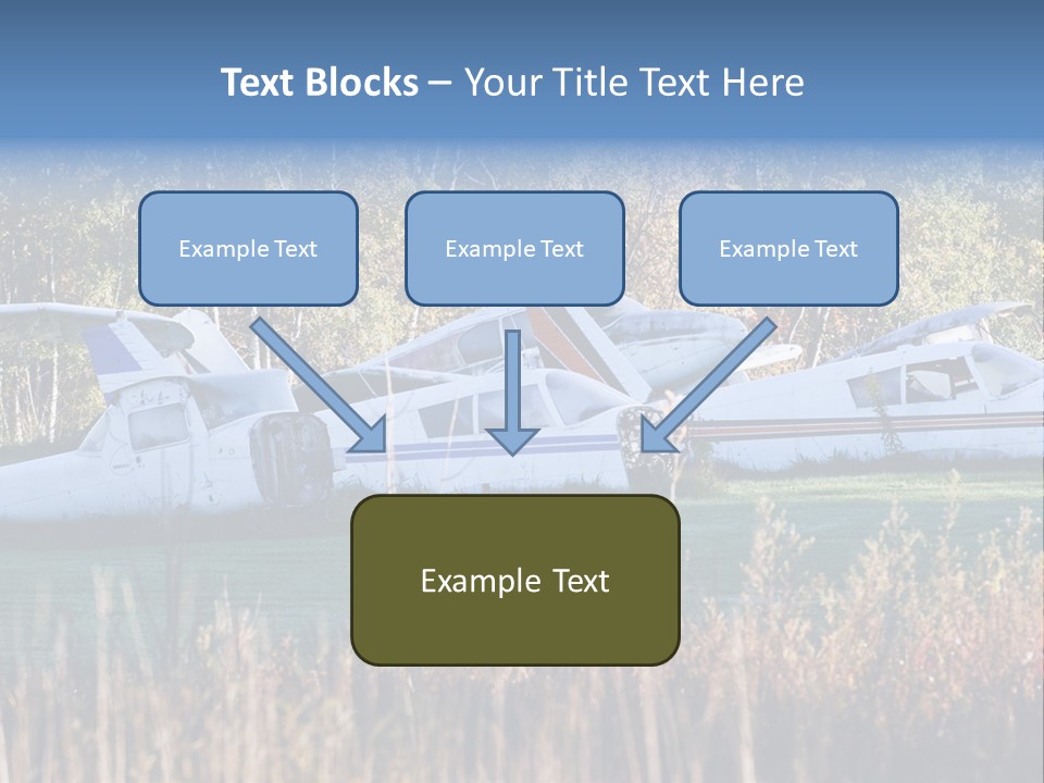 Parts Daytime Planes PowerPoint Template