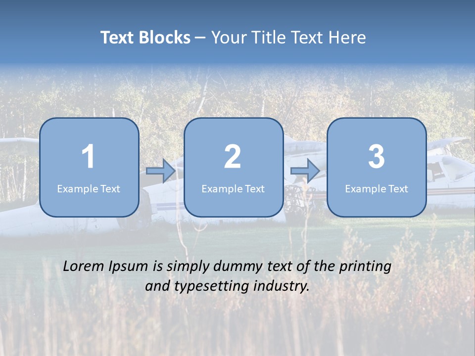 Parts Daytime Planes PowerPoint Template
