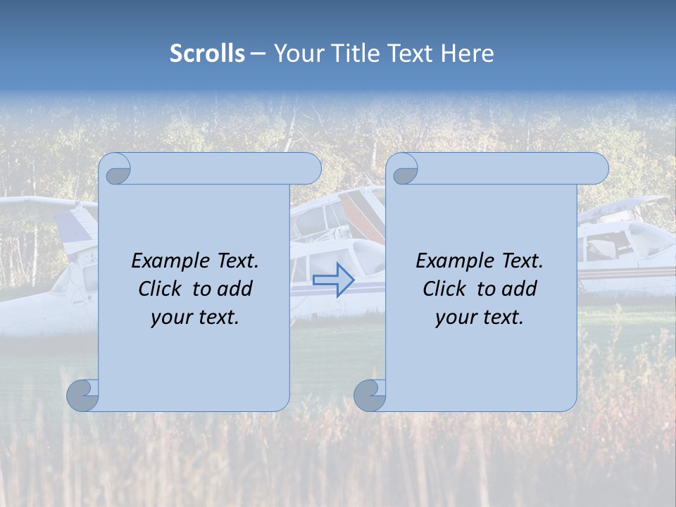 Parts Daytime Planes PowerPoint Template
