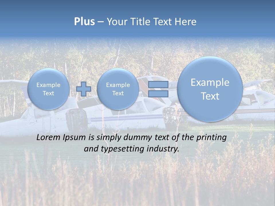 Parts Daytime Planes PowerPoint Template