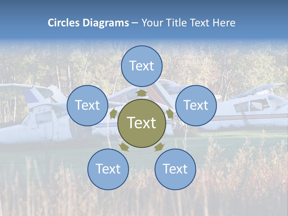 Parts Daytime Planes PowerPoint Template