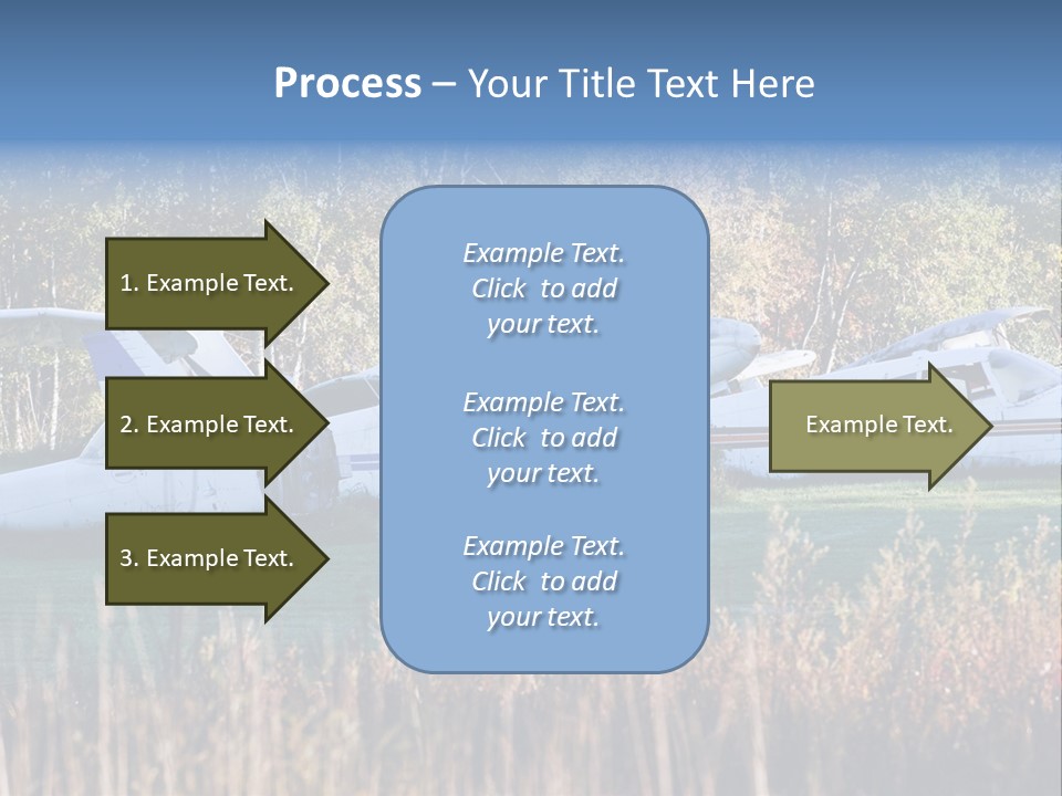 Parts Daytime Planes PowerPoint Template