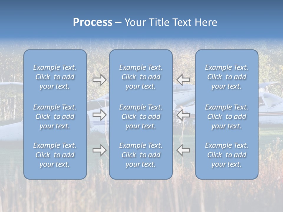 Parts Daytime Planes PowerPoint Template